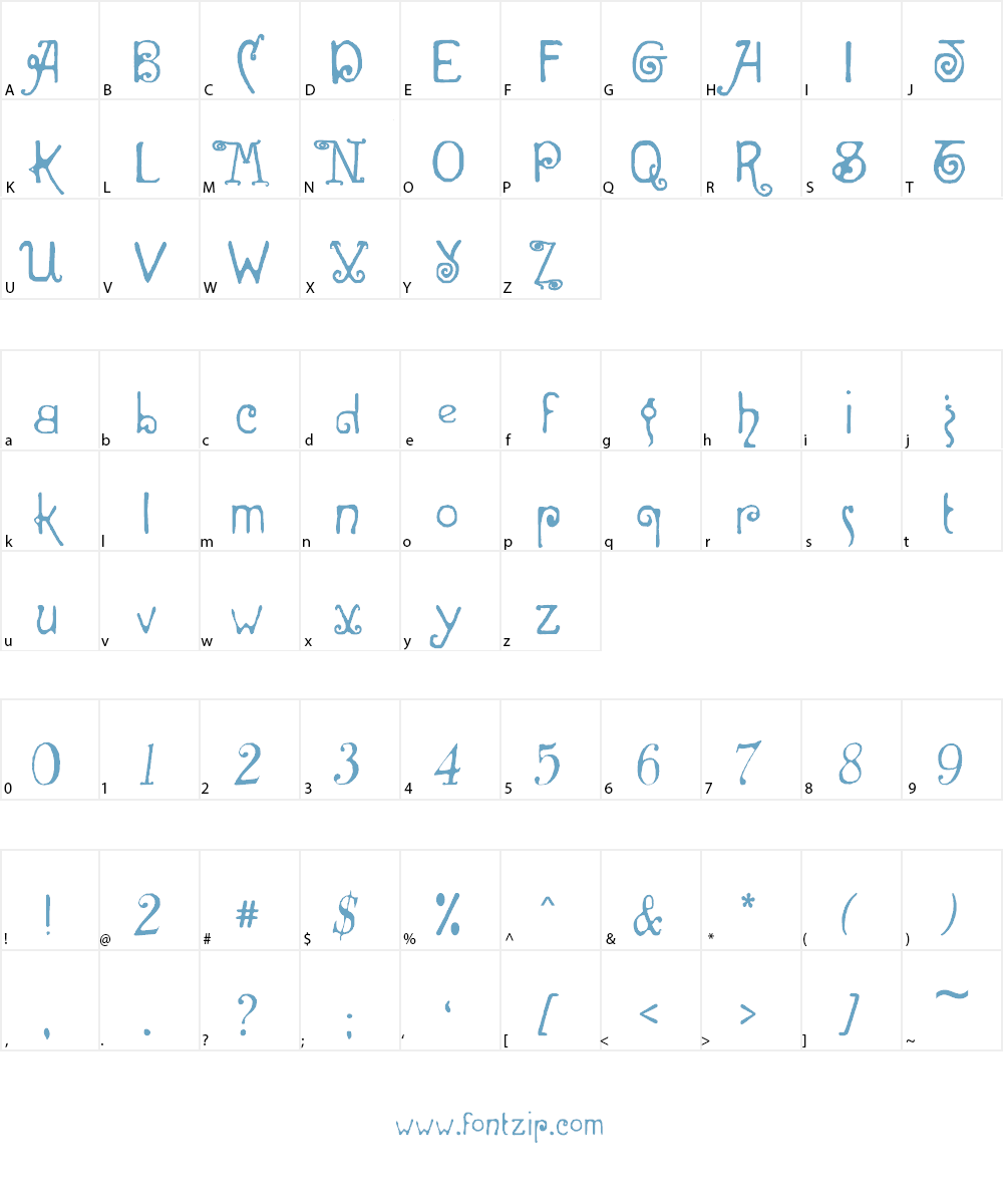 Antique Beauty Font Character